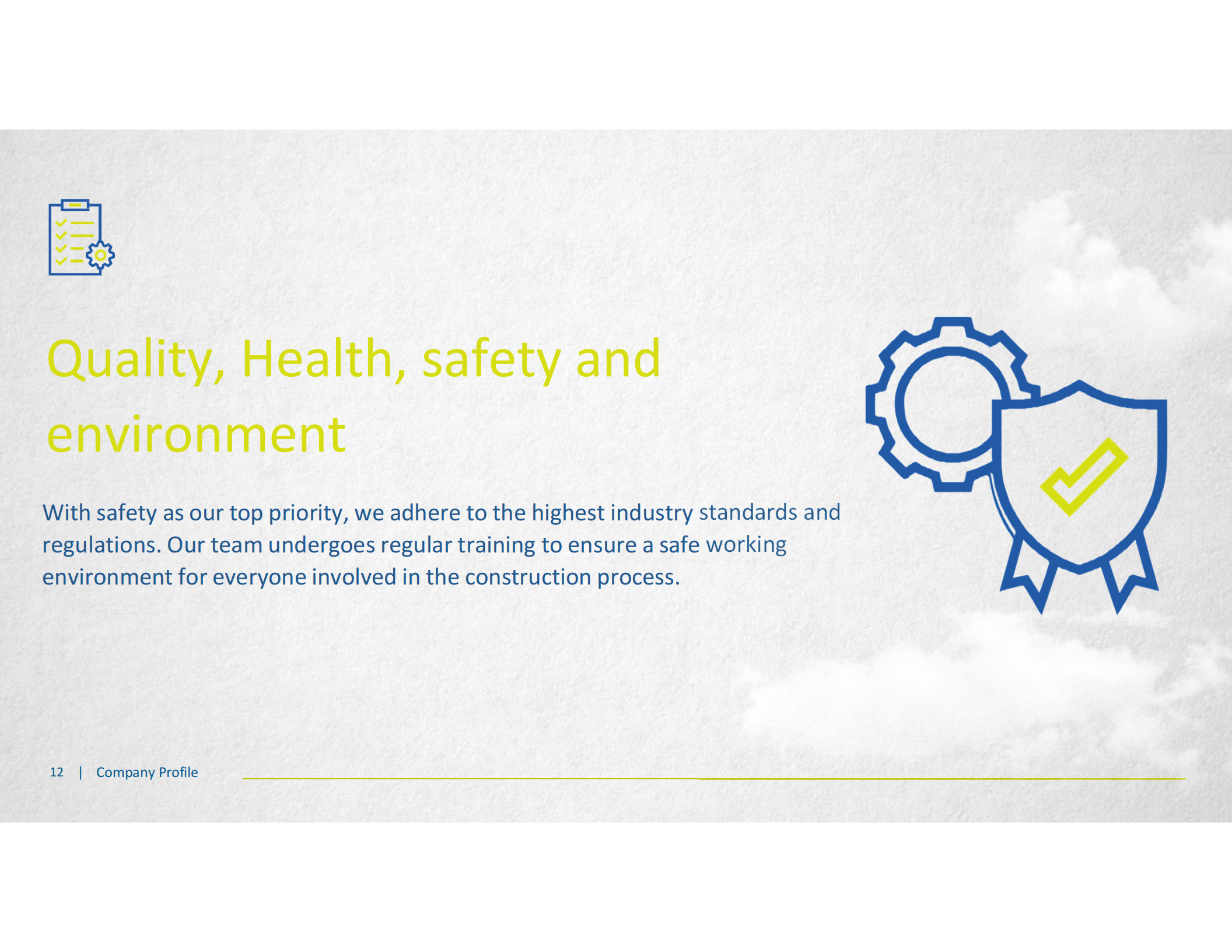 Corporate Profile Page 12